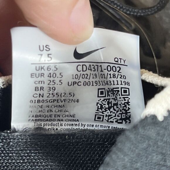 Nike Men’s size 7.5 React Infinity FK Flyknit Running Shoes Athletic Black - Picture 10 of 11